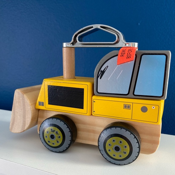 J’adore Paris Other - J’adore Paris Wooden Montessori Bulldozer Puzzle Toy